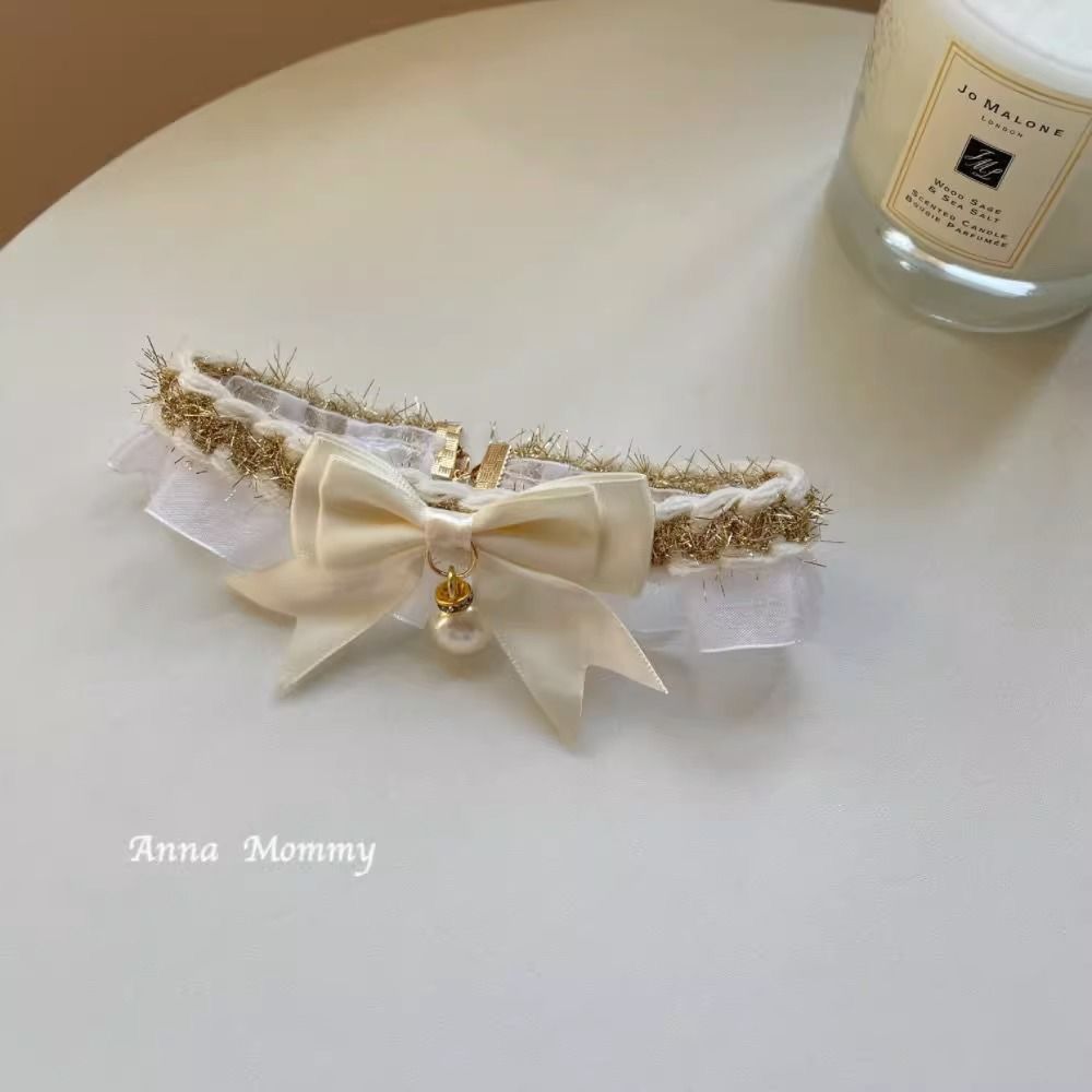 Cat neck collar, dog bow tie, pet bow tie, plush toy, cute and fragrant scarf, saliva decoration, lace, cat neck collar, dog bow tie, pet bow tie, plush toy, cute and fragrant scarf, saliva decoration, lace, cat Specification image