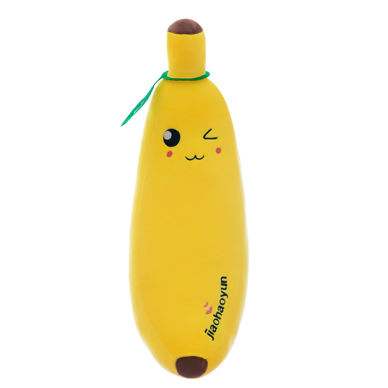 New cute banana plush toys, large fruit long strip pillow dolls, girls' sleeping children's dolls wholesale Item Picture