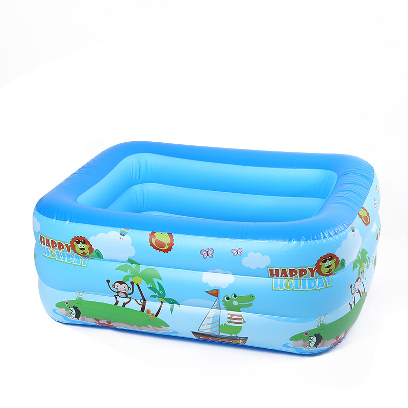 pvc high-density swimming pool, inflatable swimming pool, baby and adult home water play pool, thickened wear-resistant children's swimming pool full figure