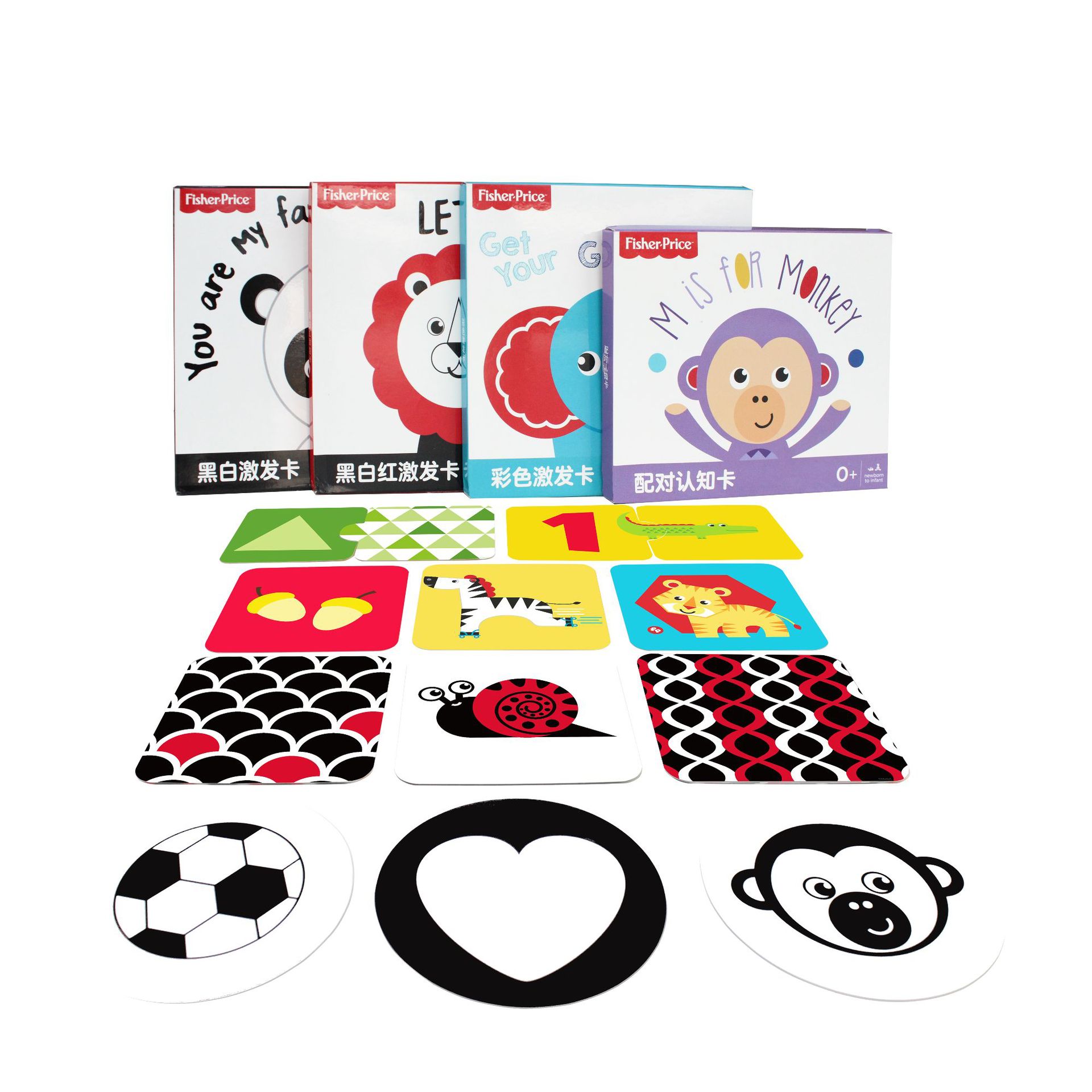 Chentai Early Education Card, Black and White Card, Baby Visual Stimulation Card, Graphic Recognition Card, Interactive Toys for 0-3 months 1 Item Picture