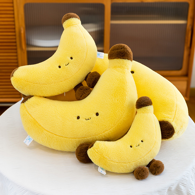 Original, fun, cute, long-legged, big banana figurine, skin-friendly and soft bedroom pillow doll, chair, decorative item full figure