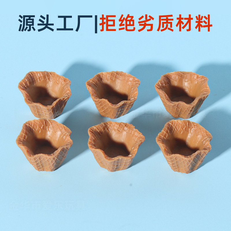 Large simulated ice cream tray, diy food and play container, cream glue, handmade accessories, children's house play toys Specification drawing