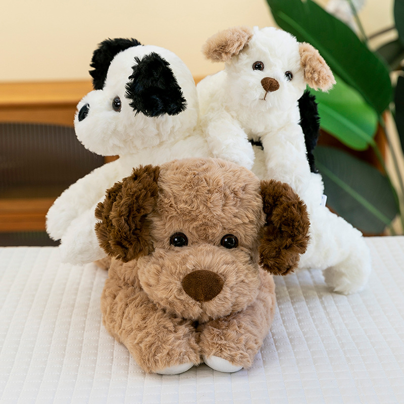 Cross-border new product: Papa Dog plush toy, cute puppy doll, bed sleeping pillow, children's New Year gift Specification drawing
