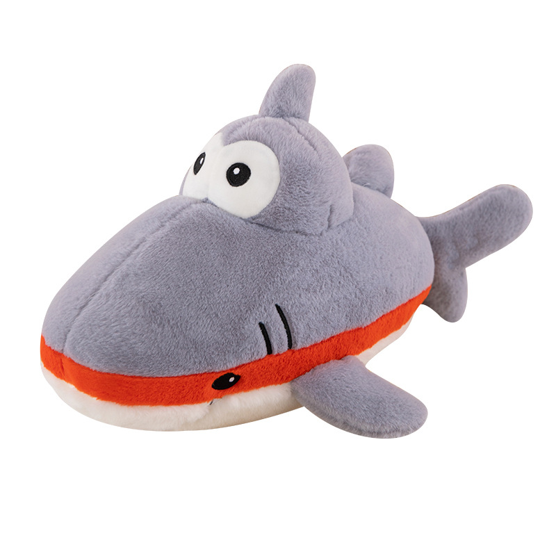 New funny red-lipped shark Captain plush toy sleeping doll pillow for children and boys Item Picture