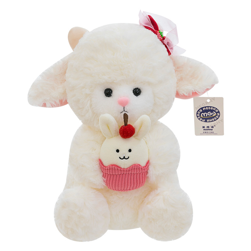 Cute baby lamb doll, popular goodnight comfort series, dressed lamb doll plush toy, birthday gift Item Picture