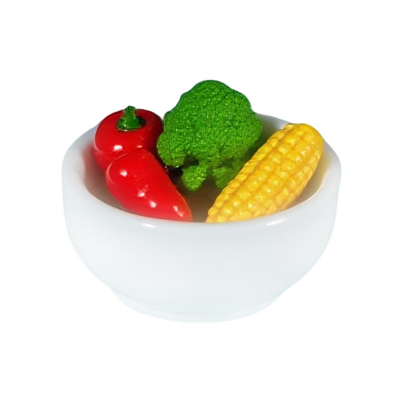 3.5cm mini simulation plastic plate, bowl and spoon model diy miniature food play dish, doll house kitchen Item Picture
