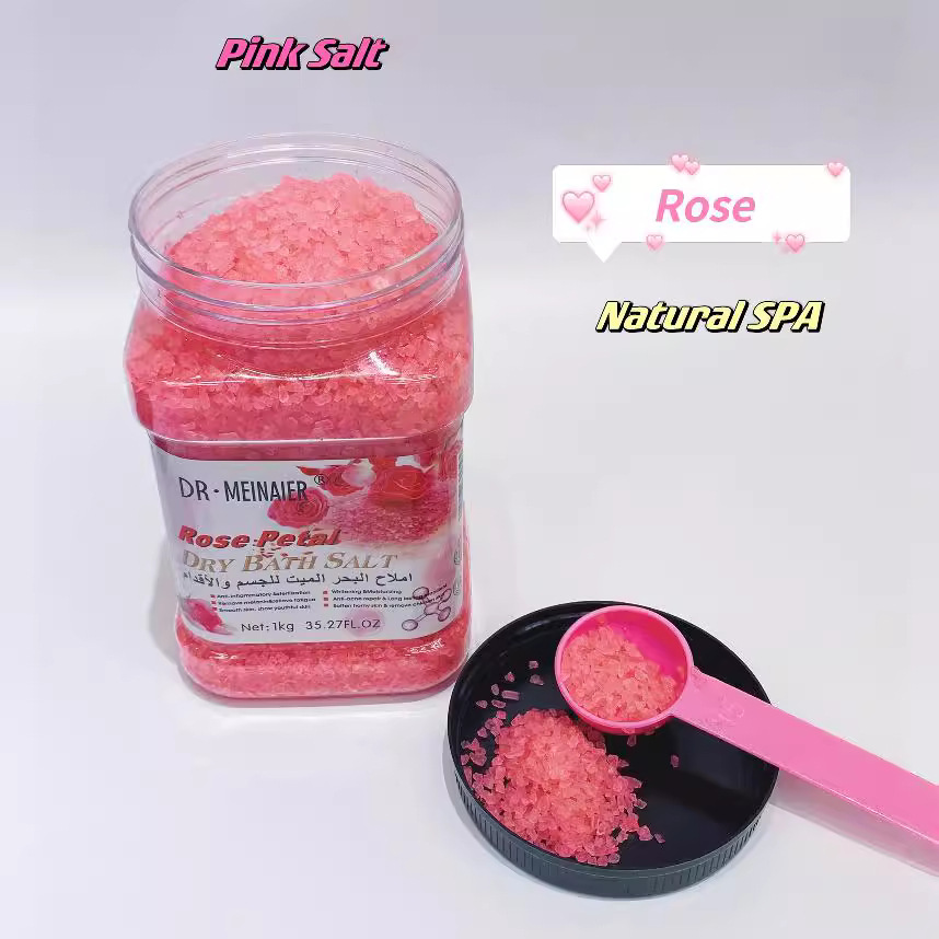 Cross-border exclusive crystal salt, bath salt, foot bath salt, exfoliating salt for dead skin, exfoliating and removing chicken skin, foot bath salt, 1kg Application Scenario