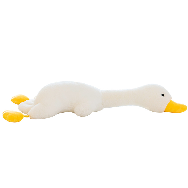 Cross-border plush toy figurines, croaking little duck dolls for export, cute duck pillows, and big white goose figurines Item Picture