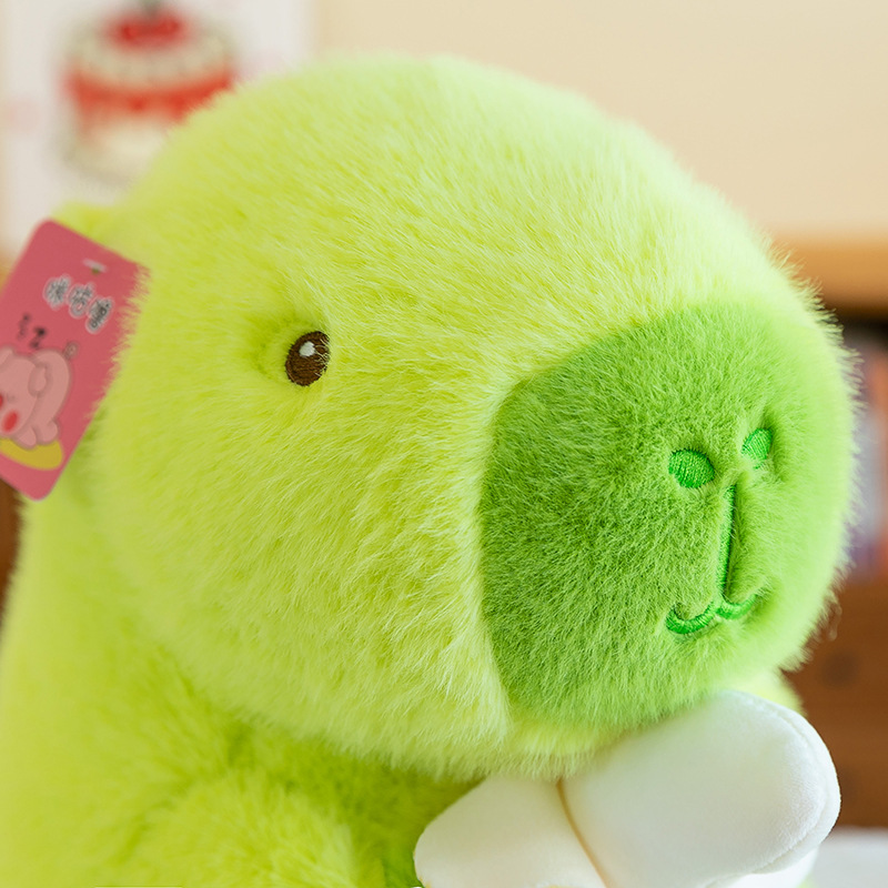 Cross-border new non-banana green capybara creative banana Capybara ugly cute style doll children's plush toy Specification drawing