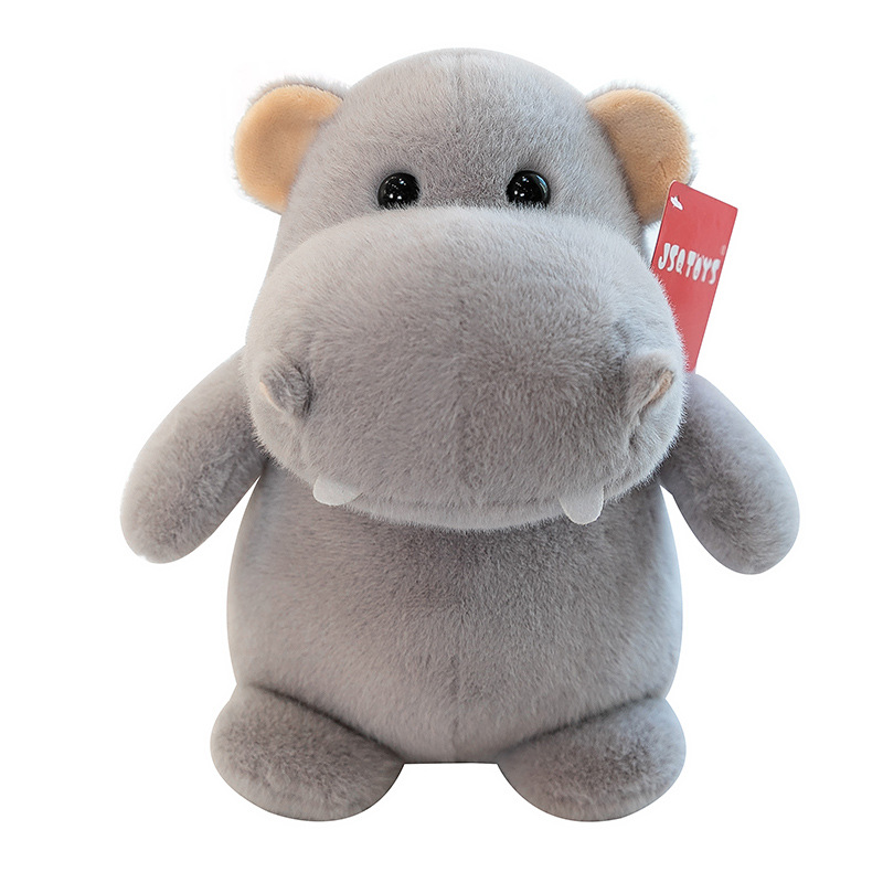 Wholesale of genuine chubby elephant hippopotamus dinosaur premium grabber dolls, plush toys, and children's birthday gifts Item Picture