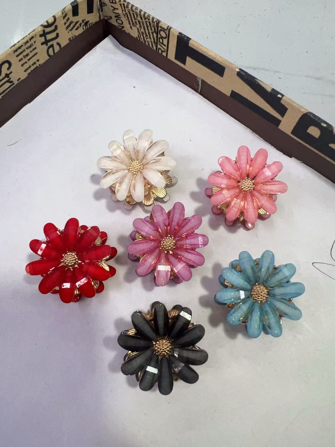 合金太阳花，小雏菊，抓夹