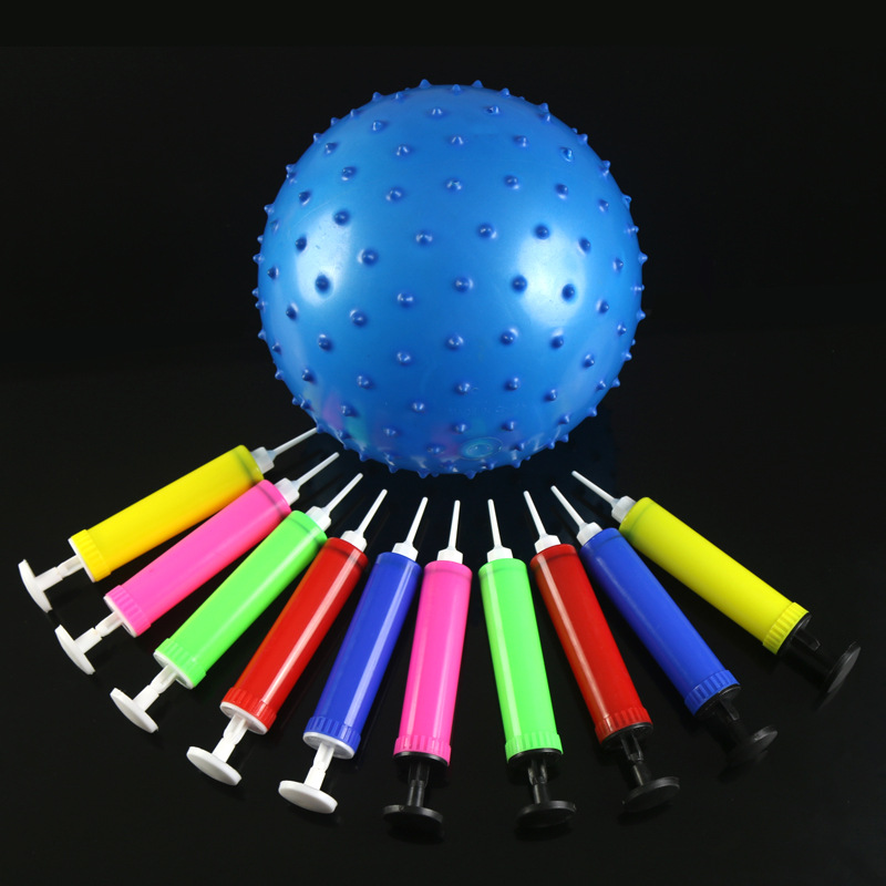 Mini basketball air pump with air needle, small rubber ball, mini air filling cylinder, small air cylinder wholesale, hand-pushed portable air cylinder full figure