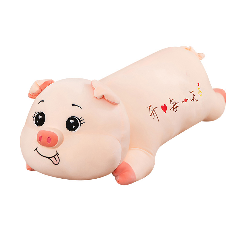 Wholesale of cute piggy plush toys, girl dolls, soft sleeping dolls, long plush toys on the bed, leg cushions Item Picture