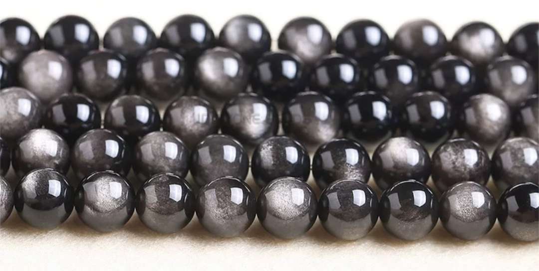 8m圆珠批发 银耀石圆珠 手工串珠饰品配件 半成品批发diy