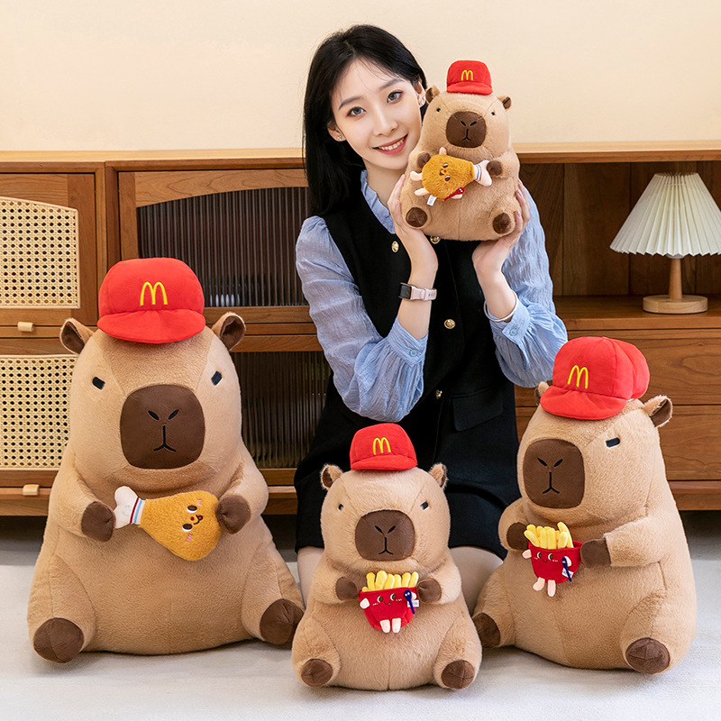 New Capibara Capybara cute and ugly doll, hamburger Capybara pillow, sleeping doll, plush toy for girls as a gift Application Scenario