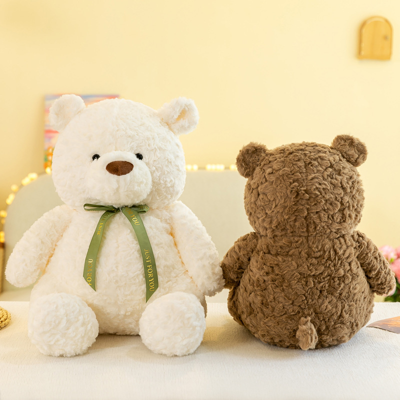 Cute teddy bear dolls, children's plush toys, Jiangyue bear dolls, cloth dolls, living room decorations, Christmas gifts details Picture