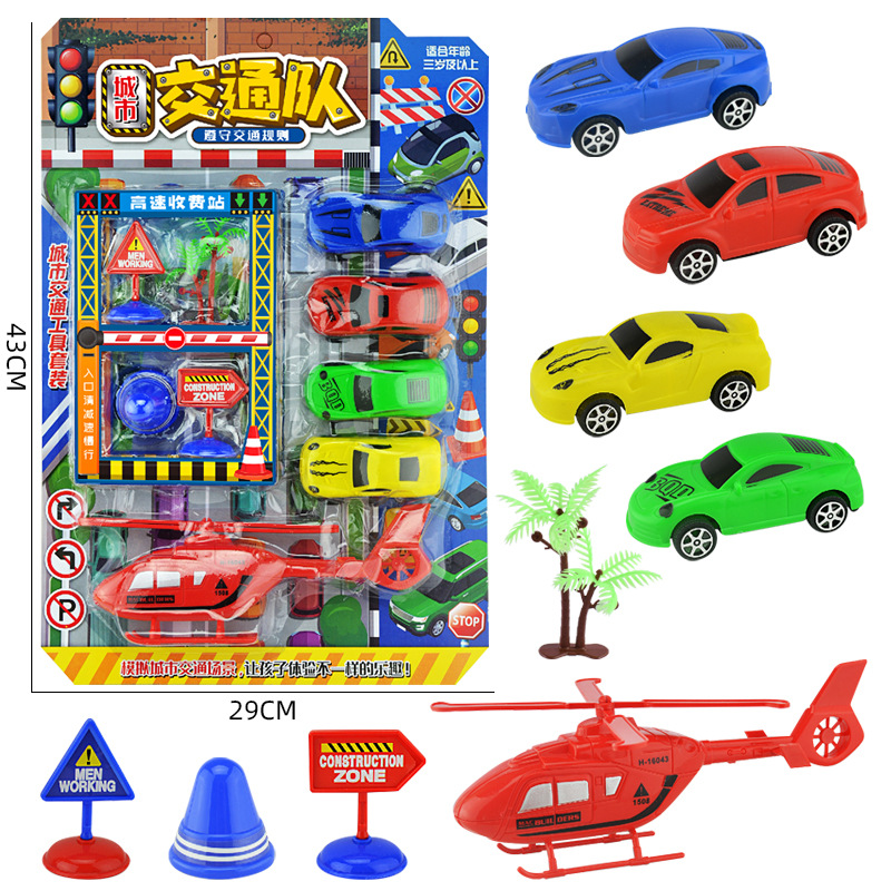 Free shipping for children's container double-decker transport vehicle sets, semi-trailer truck heads, boys' toy store storage vehicles wholesale Application Scenario