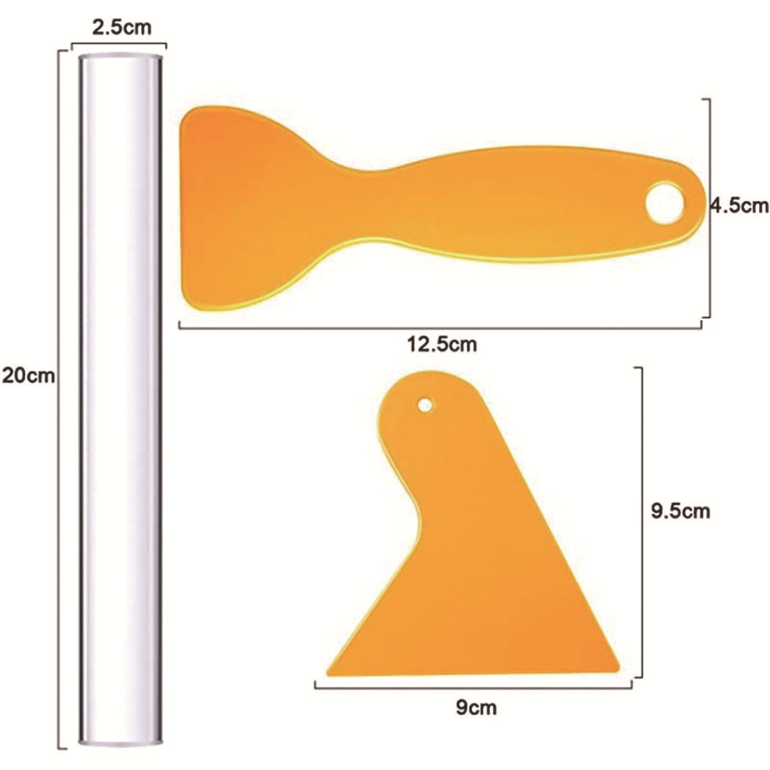 Cross-border soft clay tools five-piece set, acrylic rods, acrylic plates, stainless steel knives, DIY clay auxiliary tools Application Scenario