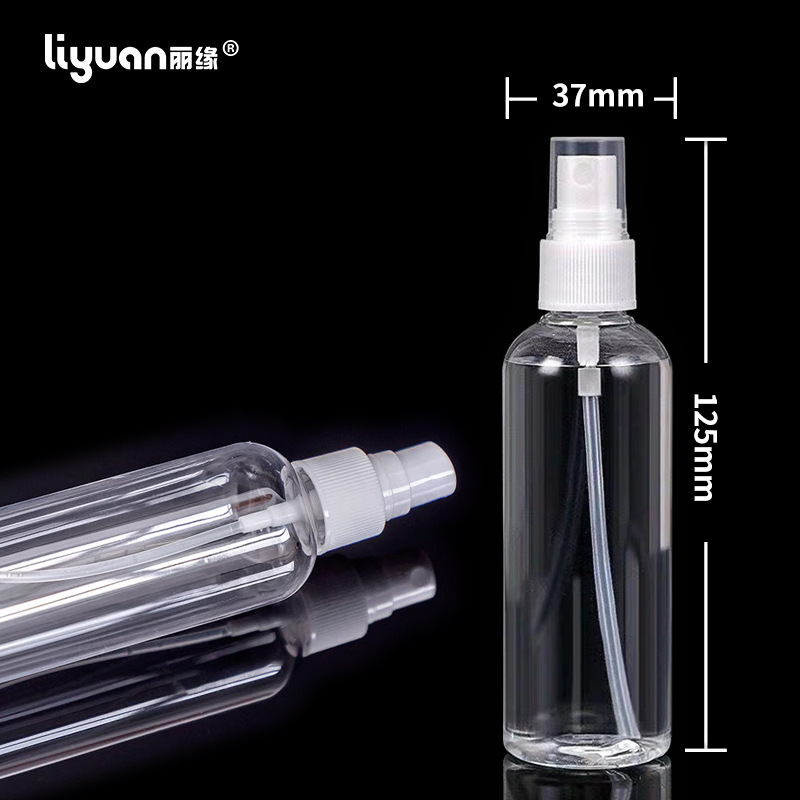 80ml transparent pet plastic spray bottles, small spray kettles, portioning bottles, press spray bottles, factory wholesale in stock details Picture