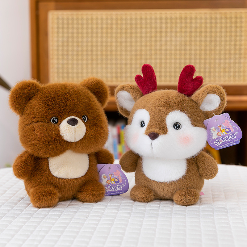 New cute little yellow duck plush toys, cross-border premium furry capybara dolls, children's toys, birthday gifts details Picture