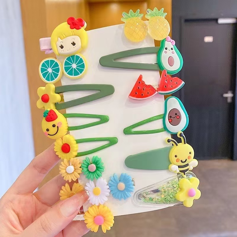 A 14-piece set of children's hair ties that won't hurt hair and look stylish. Girls can wear good hair bands and headwear. Girls can tie their hair in a ponytail with rubber bands detail image 5