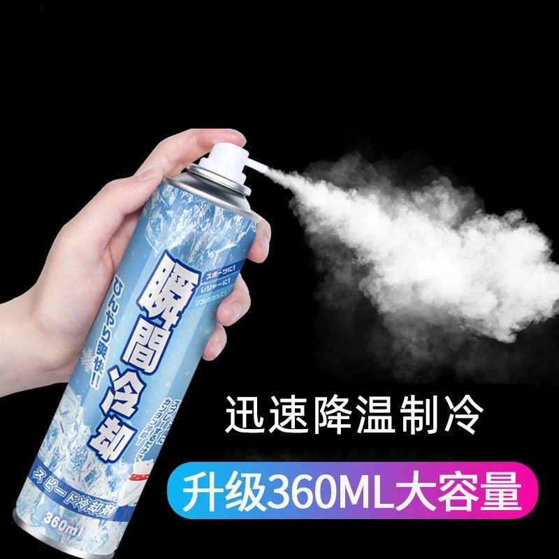 Cooling spray, summer car interior rapid cooling agent, car rapid cooling and cooling wonder, indoor instant cooling agent full figure