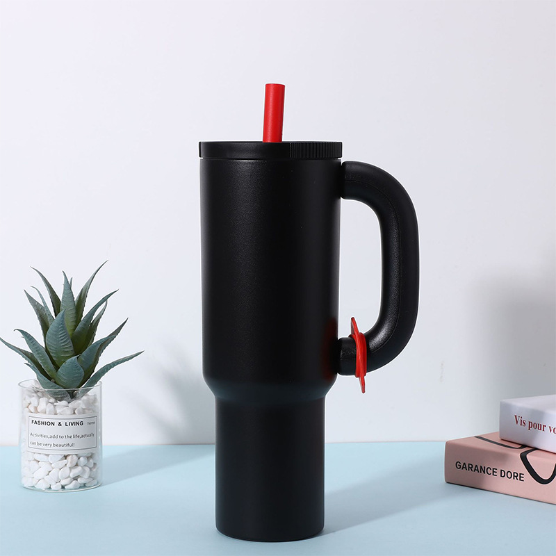 Dopamine-colored 40oz car cup, 316 stainless steel car ice cube cup, creative stainless steel cold insulation cup Specification image