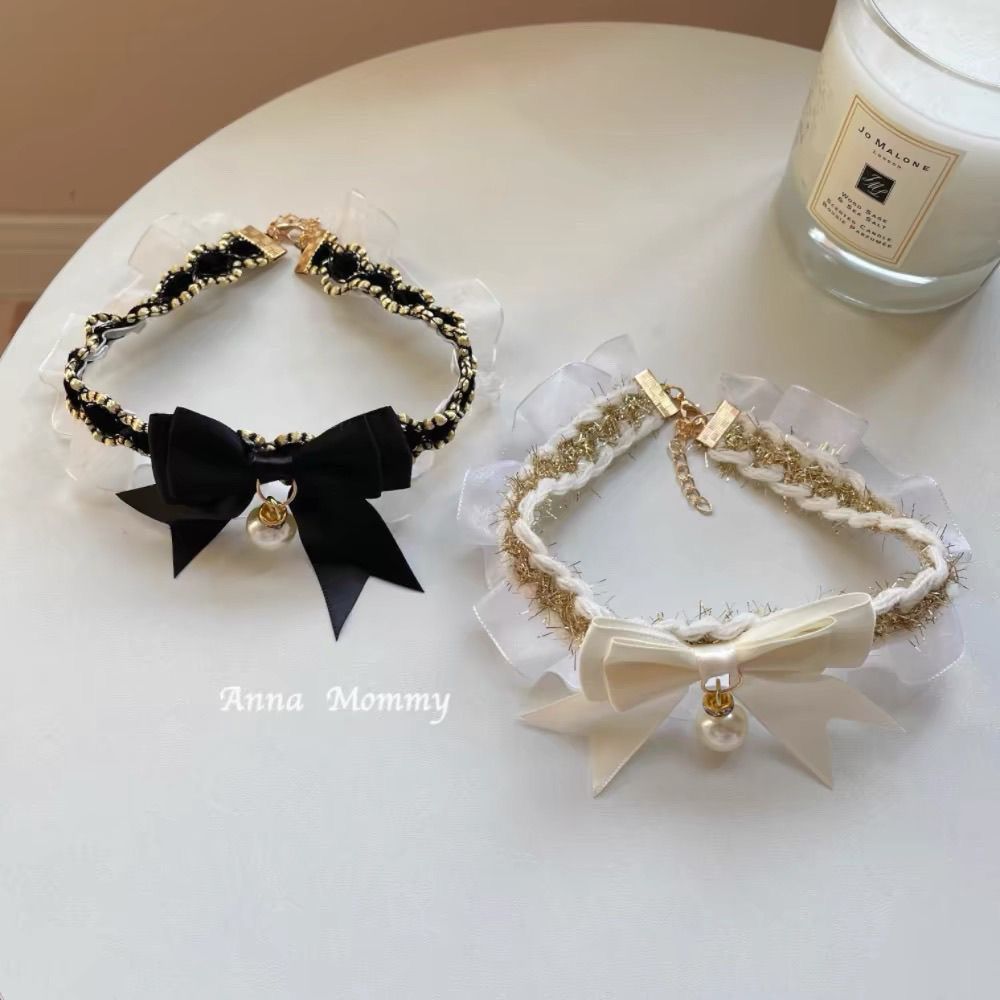 Cat neck collar, dog bow tie, pet bow tie, plush toy, cute and fragrant scarf, saliva decoration, lace, cat neck collar, dog bow tie, pet bow tie, plush toy, cute and fragrant scarf, saliva decoration, lace, cat detail image 5