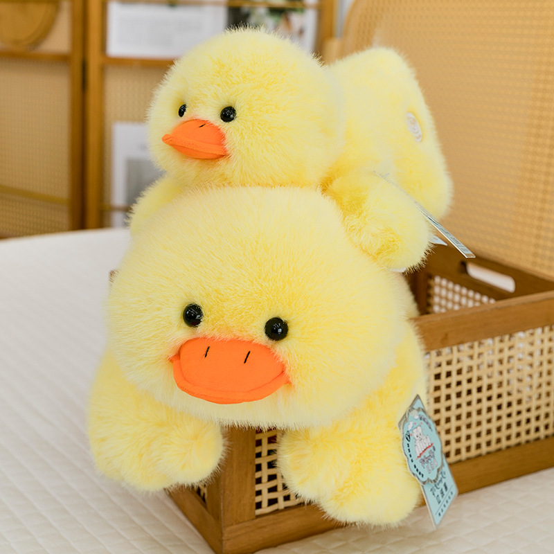 New cute and playful little yellow duck plush toy doll, sleeping pillow, girl's cushion, comfort gift Application Scenario