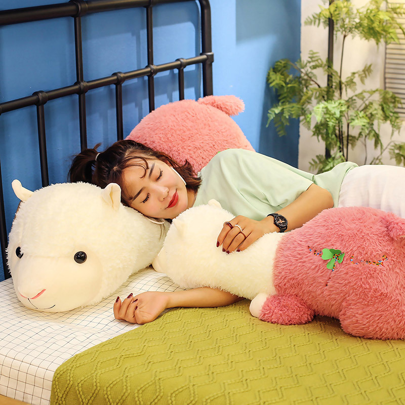 Creative alpaca plush toys, cute and playful alpaca girls' sleeping cushions, Qixi Festival gifts, street stall supply Specification drawing