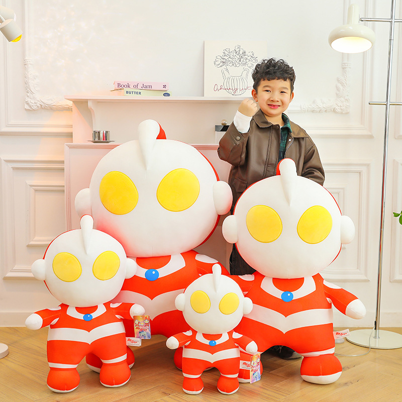 Authentic Ultraman figurine, first-generation Taro doll, plush toy, children's gift, sleeping comfort doll pillow Specification drawing