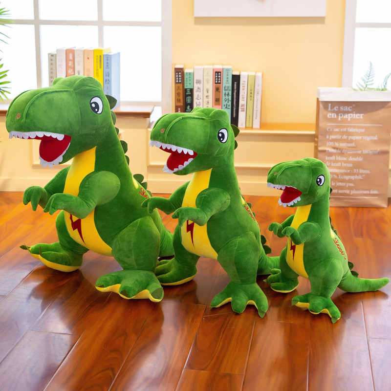 Large Tyrannosaurus rex plush toy, cross-border simulation dinosaur plush toy, boy's birthday gift, children's doll delivery full figure