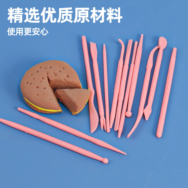 Wholesale of 14-piece sets of ultra-light clay tools, 28-head sets of soft clay and plasticine mini sculpting tools Application Scenario