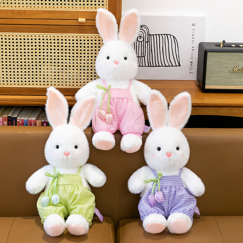 New Pacha Rabbit plush toy, cute doll, cute rabbit gift for girls to sleep, wholesale of plush toys full figure