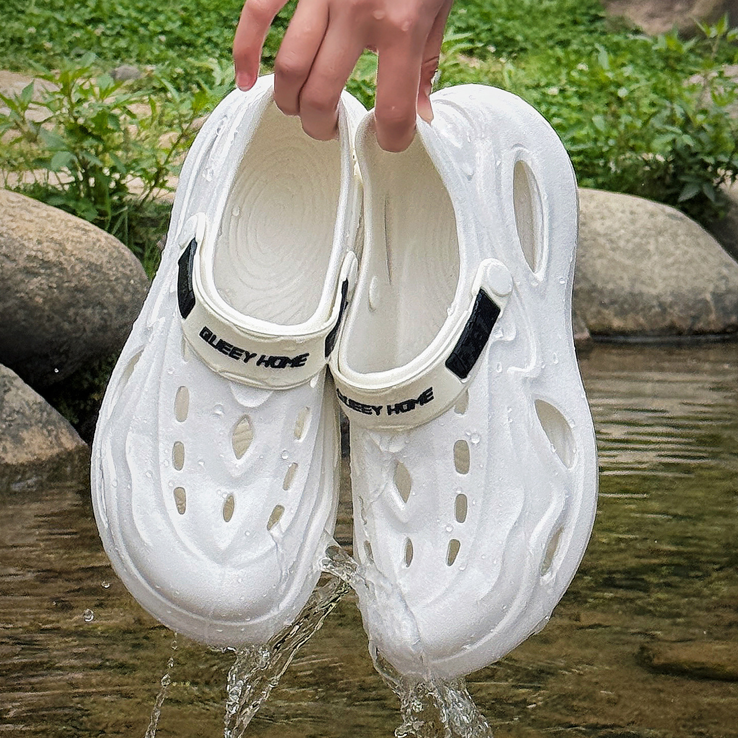 2025 New outdoor stream shoes for men, summer sports beach anti-slip thick-soled eva cushion-feeling clog shoes, worn outside 54 Specification drawing