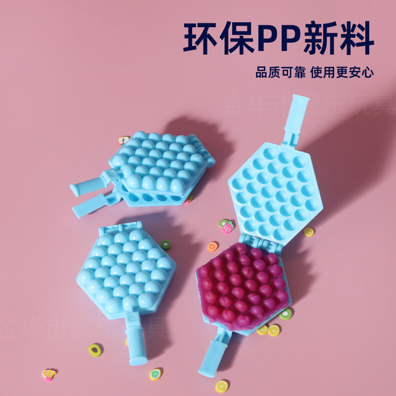 Cross-border miniature scene egg waffle mold simulation egg waffle baking tray model kitchen toy accessories play house toys details Picture