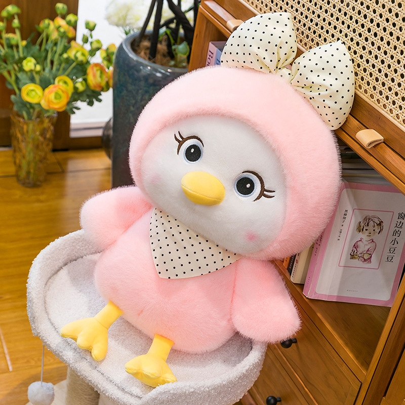 New cute little chicken plush toys, adorable chicken figurines, stuffed dolls, plush pillows, children's companion gifts Specification drawing