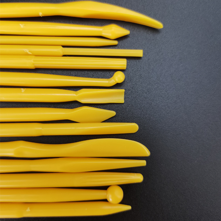 Wholesale of 14-piece soft clay modeling knives, double-head printing tools, multi-functional colored clay and plastic clay tools Specification drawing