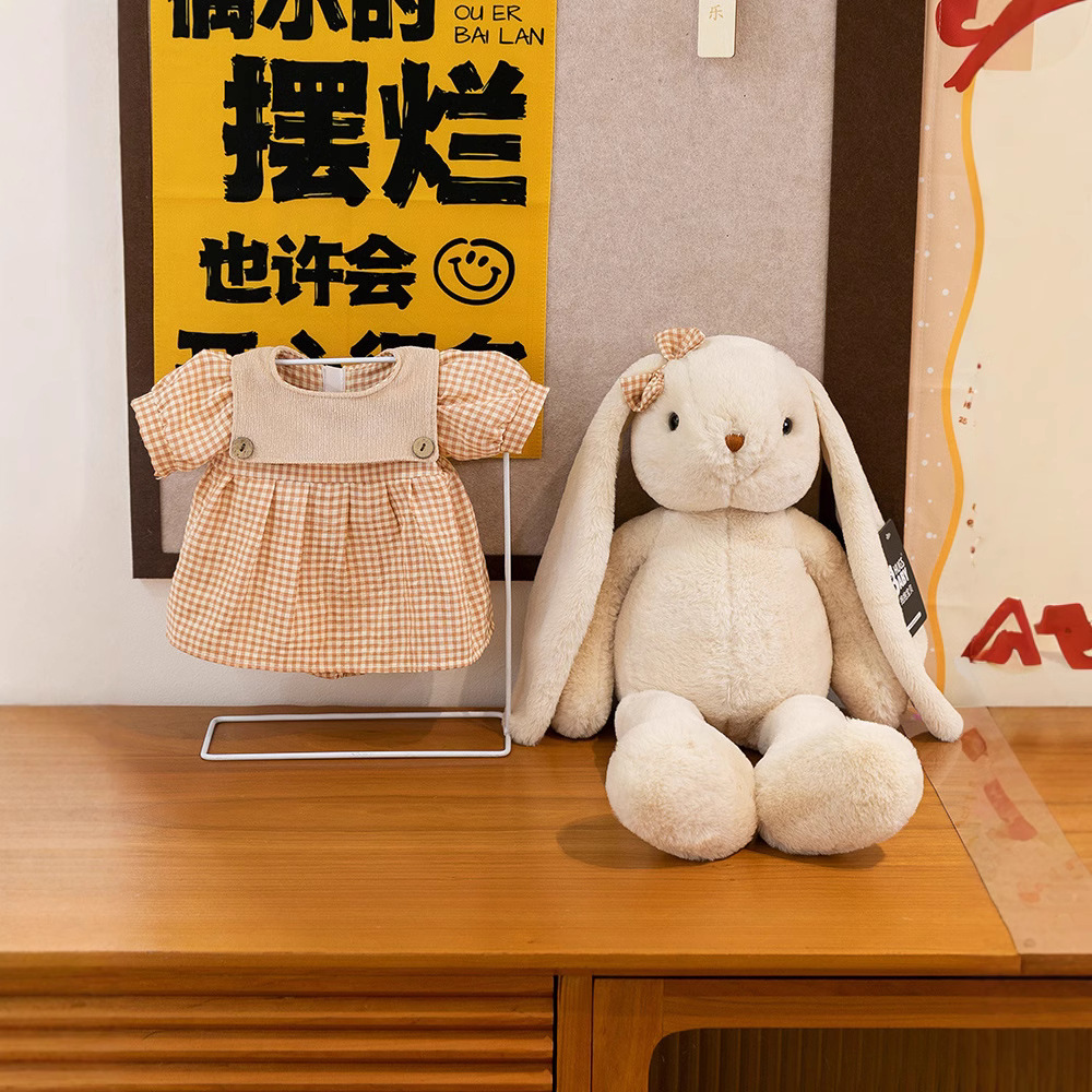 New "Hug Baby" lily rabbit plush toy doll, children's sleeping pillow, soothing doll, birthday gift details Picture