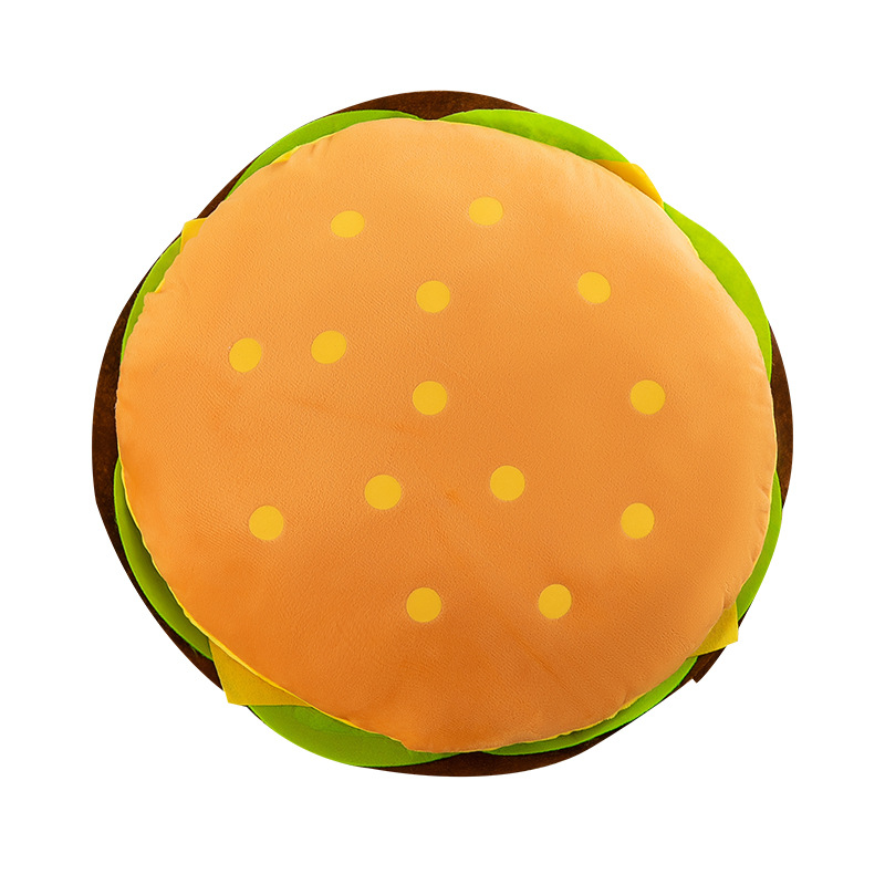 Foreign trade creative French fries, hamburgers, pizza, throw pillows, cross-border simulation snacks, plush toys, figurines, claw machines, dolls Item Picture