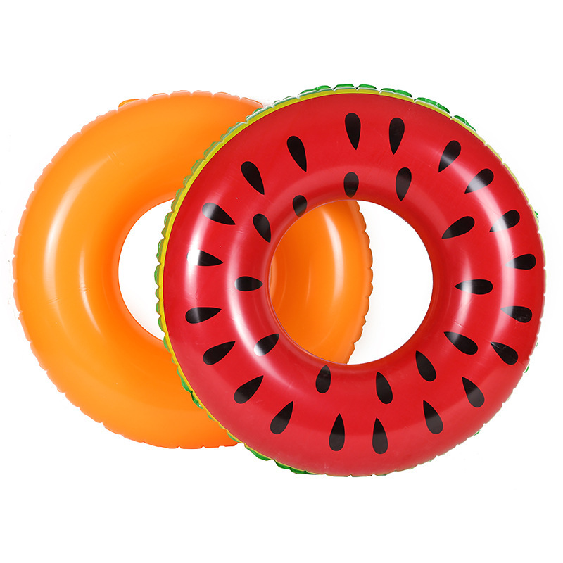 PVC inflatable swimming rings for the seaside, thickened float bars, water life buoys for children and adults, round swimming rings, factory wholesale Item Picture