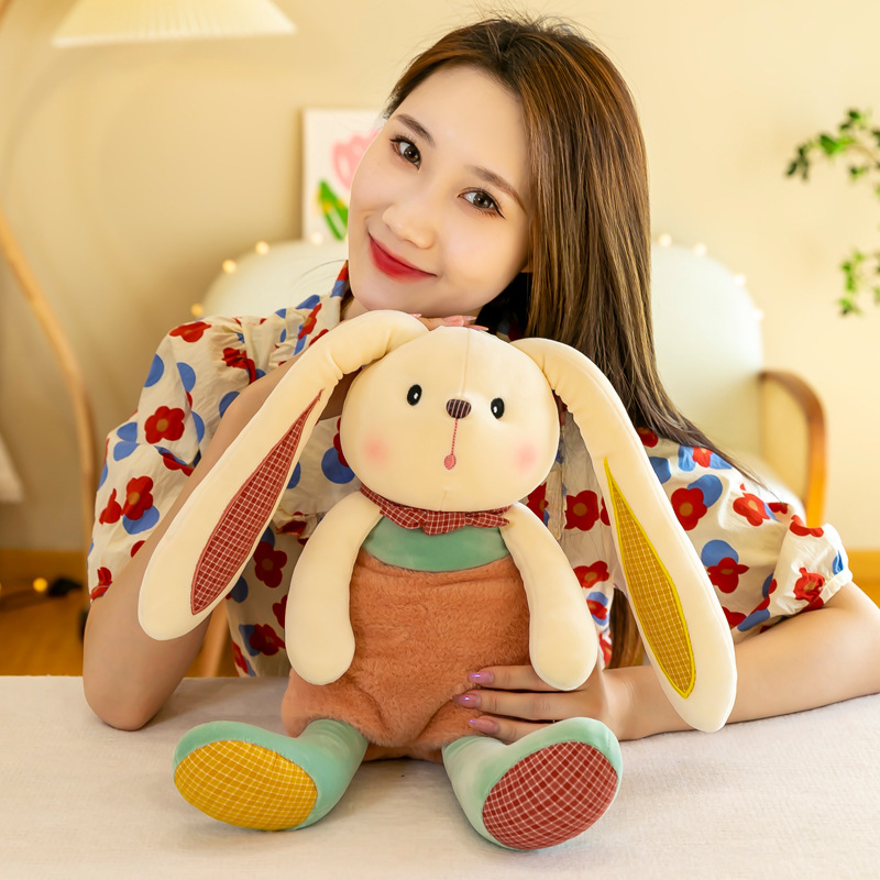 Cross-border new product rabbit plush toy, warm sunshine style cute doll, children's birthday gift with logo wholesale details Picture