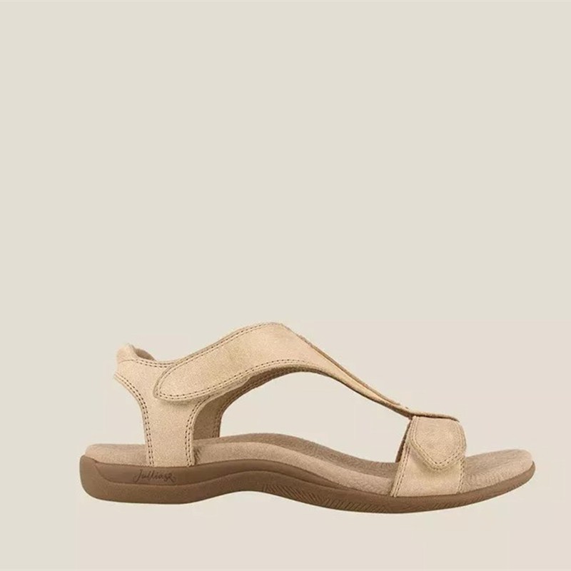 Aliexpress Women's 2025 Summer flat Velcro one-strap lightweight vacation beach sandals Application Scenario