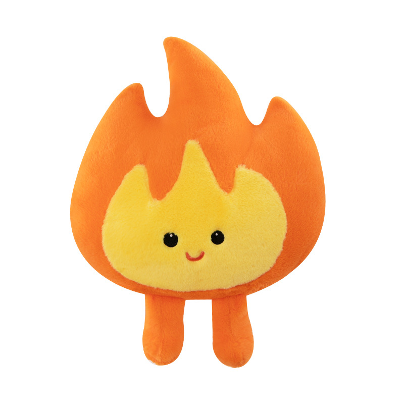 Douyin's same style small flame plush toy, creative flame pillow, funny flame waist cushion, company event props Item Picture