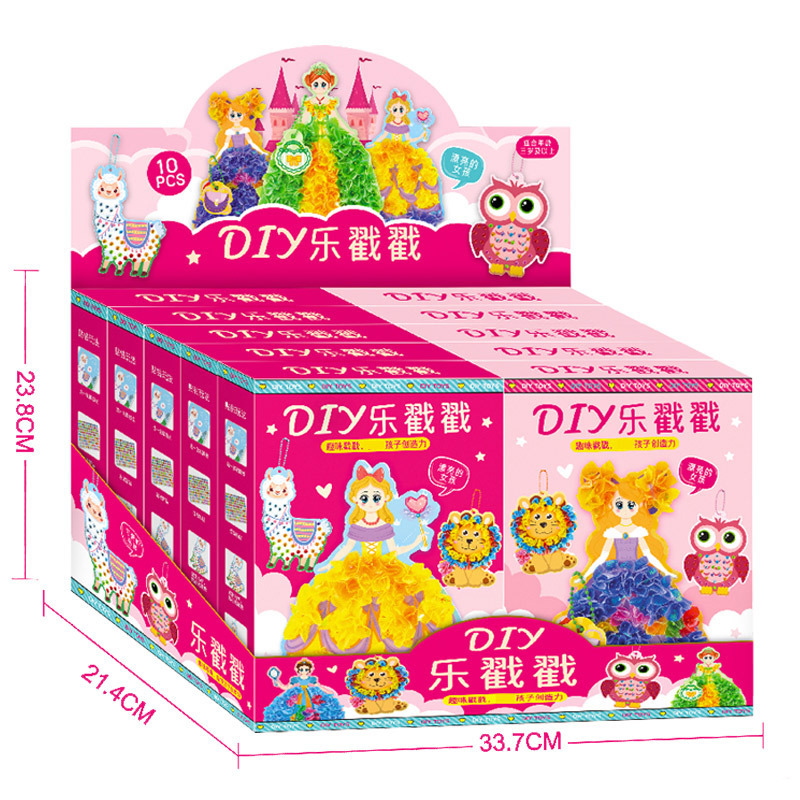 Free shipping for the new "Poke Poke" girl, princess, dreamy hand-drawn poke Poke art, diy material, dress-up sticker toy full figure