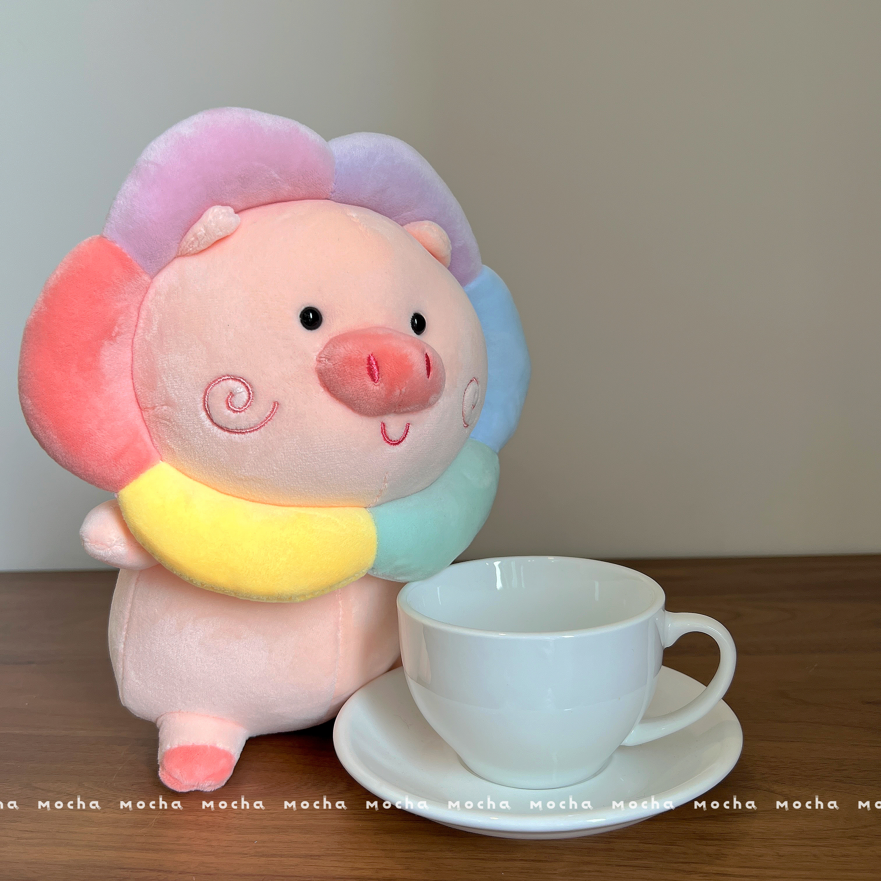 Instagram influencer's cute and girlish piggy plush toy, children's doll, sleeping doll, as a gift for girls details Picture