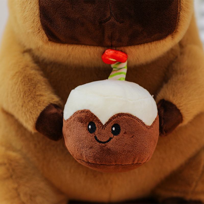 Cross-border new product Kapipala plush toy, the same cute birthday cake as the Internet celebrity, capybara doll event gift Specification drawing