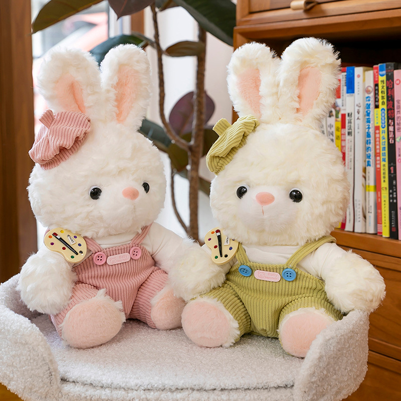 New Painter series cute Teddy bear plush toys, cute rabbit dolls, birthday gifts for children and girls details Picture