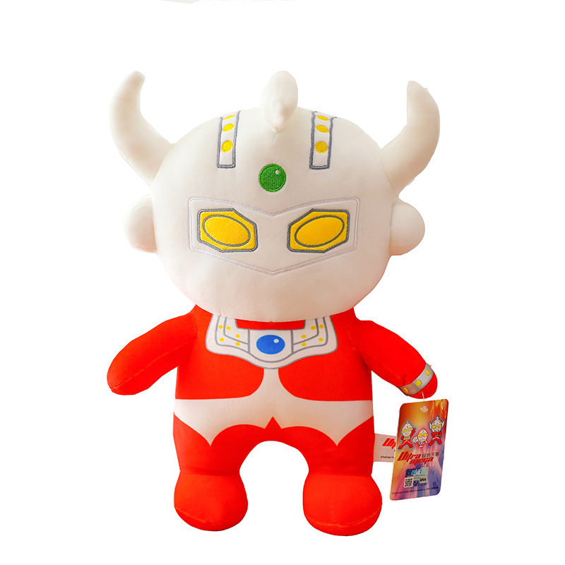 Authentic Ultraman figurine, first-generation Taro doll, plush toy, children's gift, sleeping comfort doll pillow Item Picture