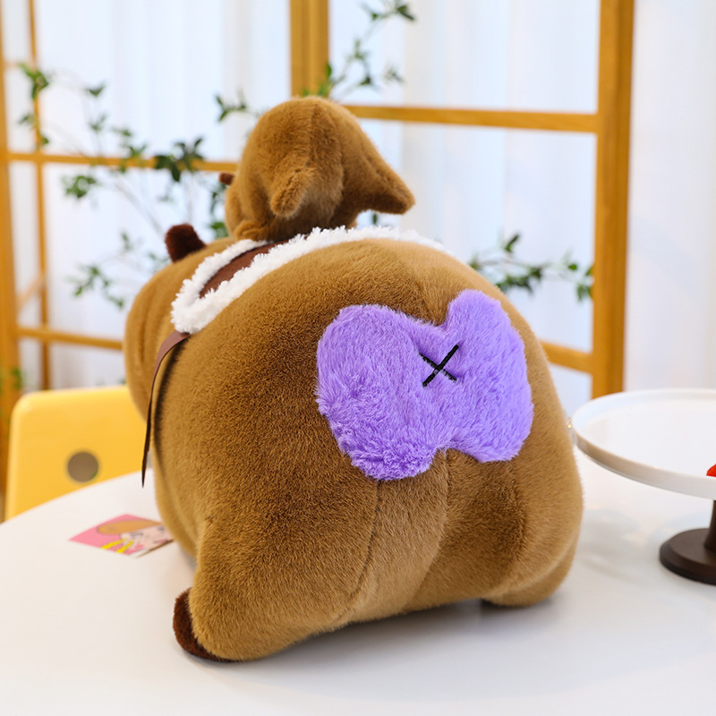 Purple butt ashore mother and child capybara dolls, drawstring Kapi Bara dolls, student graduation gifts, plush toys wholesale Application Scenario